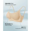 Women's Adjustable String Bralette, Wireless Seamless Vest Bras Adjustable Spaghetti
