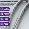 3/8" Stainless Steel Cable, 25FT Wire Rope, 7X 19 Strands