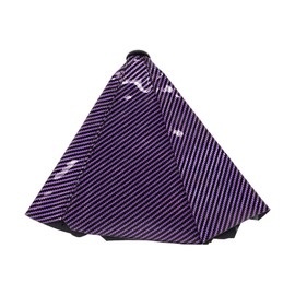 HEROFFIX 1 Pc Gear Shift Stick Gaiter Decoration Gear Stick Knob Cover Boot Shift Cover 27x3x23cm/10.63"x1.18"x9.06" Carbon Fiber Purple Polypropylene