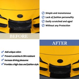 Daeiclru Smoked Front Grille Rear Tailgate Emblem Cover Compatible with Toyota Supra GR A90 A91 MK5 2019-2024, ABS Front Rear Logo Overlay Decorative Protection Cover Accessories 2PCS