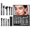 BEILI Travel Eye Makeup Brushes Set 8pcs Removable Double Sided
