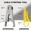 RJ45 Crimp Tool Kit Pass Through Crimper RJ45 Crimping Tool