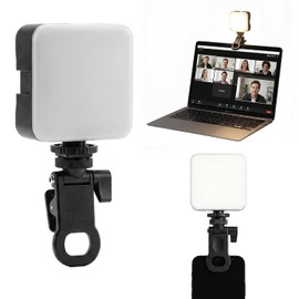 Archy Luz para Celular Luz LED Portátil con Clip Resistente 3 Niveles de Brillo, De Pilas (no Incluidas) Luz para Grabar Videos Montura Universal para Selfies, Cámara y Fotografía Profesional (KD49)