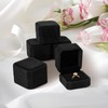 PUFEUOO Velvet Ring Box, Square Engagement Ring Box, Small Jewellery