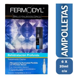 Fermodyl Tratamiento Capilar Rehidratación 6amp 20ml C/u