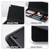 SELEAD Desktop Glass Whiteboard with Organizer, Markers, Eraser - Dry