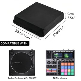 Musiin Audio Device Dust Cover compatible with Audio-Technica AT-LP60XBT,NI Maschine+. Soft Velvet Material, Provides Dust-Proof and Anti-Hair Protection