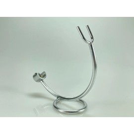 Gadova Germany Maquinilla de afeitar acero inoxidable con corte recto y soporte para peluquero - Stand