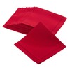 SARO 22 in. Square Classic Hemstitch Border Dinner Napkin Red