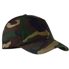 Ocean Desert Sales Camouflage Baseball Cap Hat, Woodland Camo, 100% Cotton