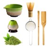 6 Pieces Matcha Set, Ceramic Matcha Bowl with Spout, Complete