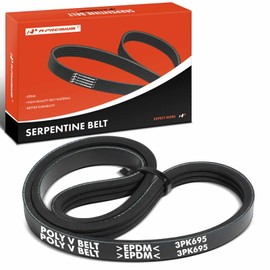 A-Premium Engine Serpentine Drive Belt Compatible with Toyota Highlander 2017-2019 & Lexus RX450h 2016-2020, RX450hL 2018-2020, 3.5L