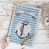 Maritime Nautical Notebook Journal A4 164 Ahoi Blue Grey Shabby
