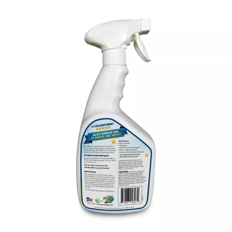 MiracleMist Instant, Mold and Mildew Spray Remover for RV and