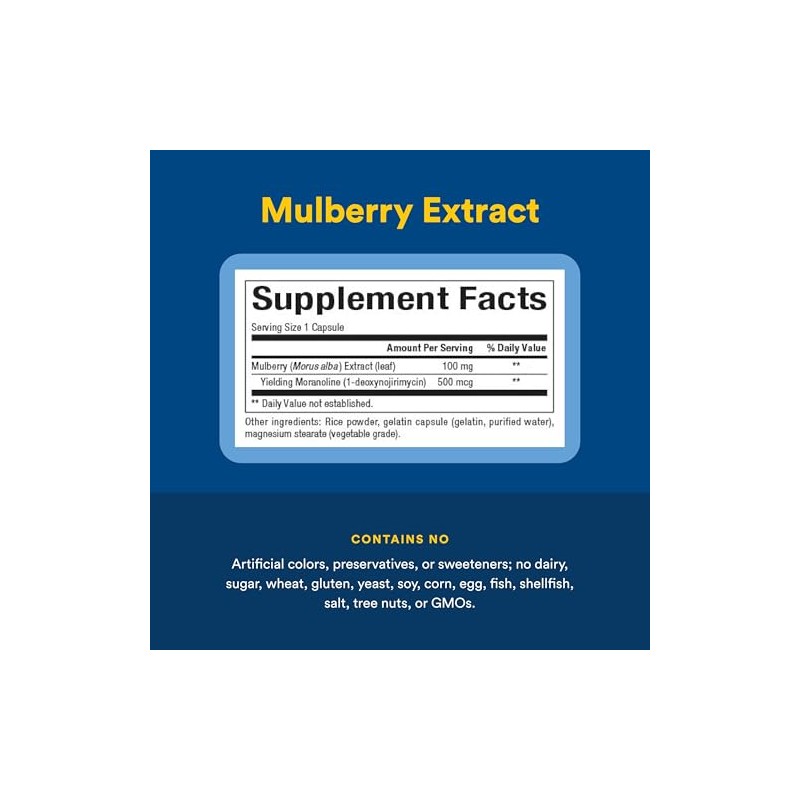 Natural Factors WellBetX Extracto de Morera – 100 mg, 90