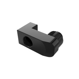Bykski G 1/4in. Male to Female Supported Rotary 25mm Offset Fitting for Custom Watercooling Computers (CC-HR-25-X) - Black