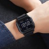 zolohoni Square Men's Digital Watch Big Numbers Dial Large Face