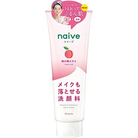 [Bulk Purchase] Naive Makeup Remover Facial Wash (Contains Peach Leaf Extract), 7.1 oz (200 g) x 4 Packs