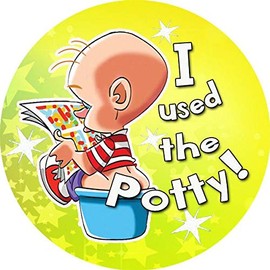 144 I Used The Potty 30mm Toilet Training Reward Stickers for Teachers or Parent