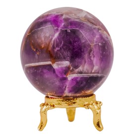 Amethyst crystal Ball, Purple Spiritual Gemstones, Aesthetic Room Decor, Healing Crystals For Positive Energy, Chakra Healing, Meditation, Feng Shui Decor, Office Desk Accessories, Shelf Decor