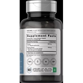 Horbäach Chrysin 500mg | 60 Capsules | Passion Flower Extract | Non-GMO | by Horbaach