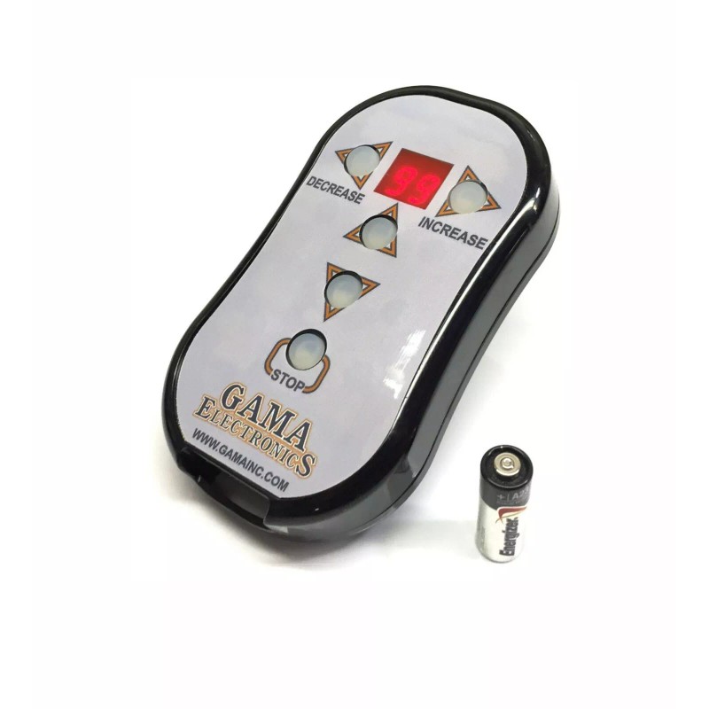 GAMA Electronics 5-Button RF Transmitter with 2-digit display for Speed