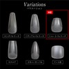 NTIP-003 Nail Tips, Short Ballerina, 240 Pieces, 12 Sizes, Short