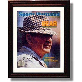 Alabama Football Bear Coach Paul Bryant 1981 SI Autograph Promo Print - Framed 8x10