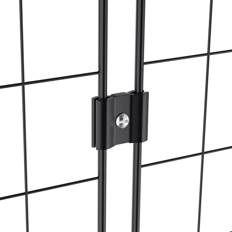 Tcevily 50 Pcs Gridwall Joining Clips Black Wire Grid Panel