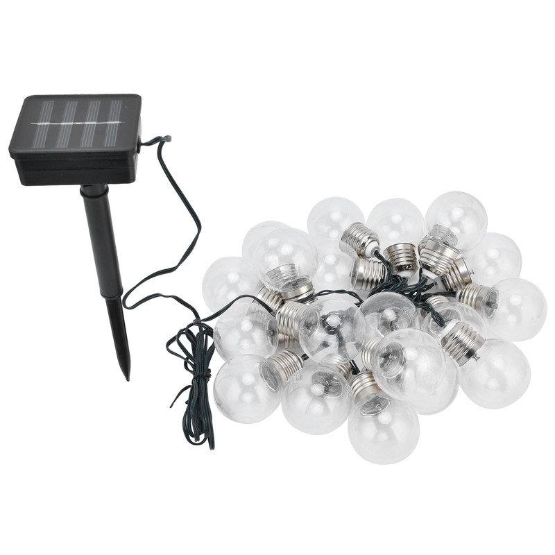 20LEDs G50 Solar Bulb Light String Outdoor Waterproof for Garden
