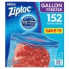 Ziploc Easy Open Tabs Freezer Gallon Bags, 152 Count (Pack