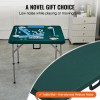 4 Player Fold-in-Half Mahjong Table with Wear-Resistant Top for Card