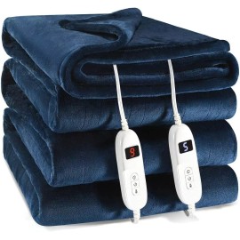 Medical King Electric Heated Blanket 84x90 with 10 Heat Settings and Auto Shut-Off
