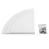 xuuyuu Corner Wall Shelves 3 Pieces Fan Shelf Wall Shelf