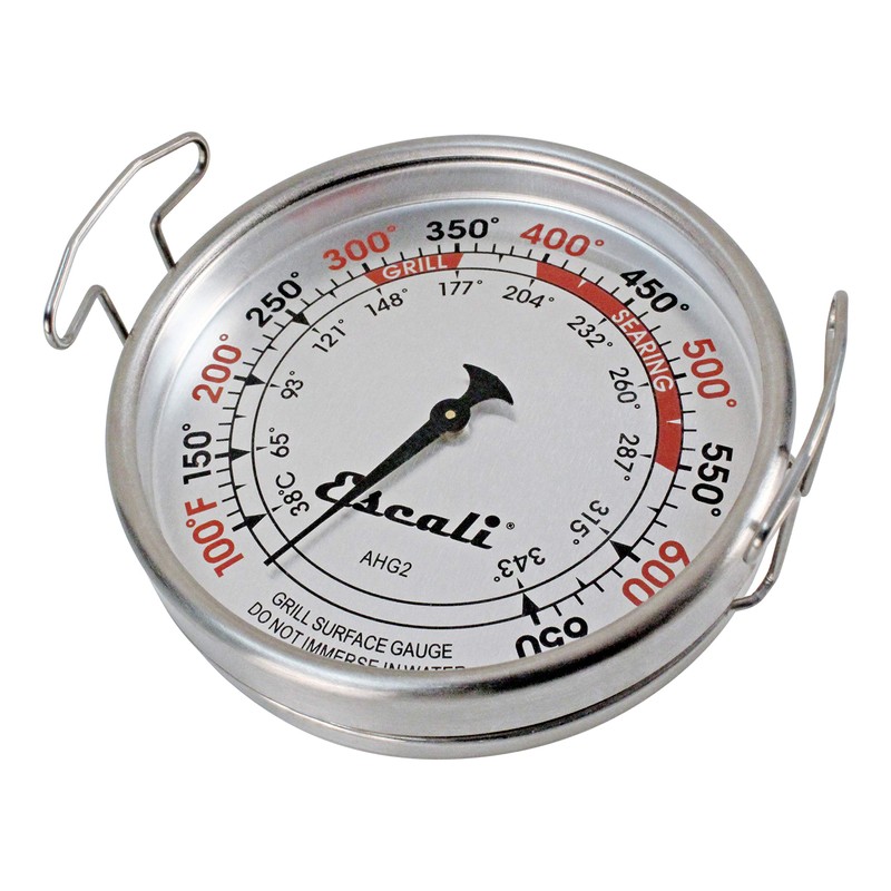 Escali AHG2 Extra Large Direct Grill Surface Thermometer, 100-600F Degree