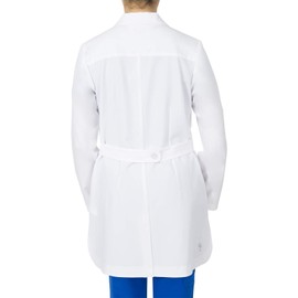 Healing Hands Lab Coat Women 4 Pocket Mid Length 5101 Fiona Womens Lab Coat The White Coat Modernist Collection White M