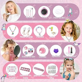 AivaToba Kit de Maquillaje Real para Niñas, Juguete de Maquillaje Lavable y No Tóxico, Regalo de Cumpleaños y Navidad para Niñas de 7 a 12 Años