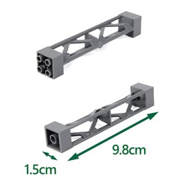 INIBUD 24pcs Classic Block Parts Compatible Foundation Plate Roof Triangular Pillar