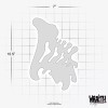 Wraith SprayWorks Freehand Shield #2 - Reusable Airbrush Stencil Template