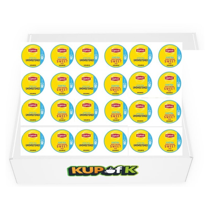 KupofK Iced Tea Pods Variety Box Includes Unsweetened & Southern