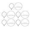 5pcs Hanging Planter Holder Rust Proof Decorative Metal Hanging Flower