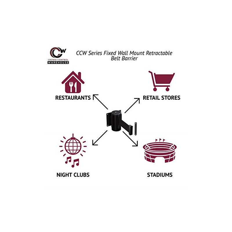 Crowd Control Warehouse - CCW Series WMB-125 Fixed Wall Mount