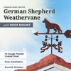 EZ Vane Steel German Shepherd Weathervane 21” Height, Includes Metal