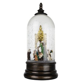 The Nativity Store Holy Family Snow Globe Nativity - Christmas Scene for Indoor Holiday Decor - Family-Friendly Decorations - Christmas Snow Globe Made with Glass and Polyresin