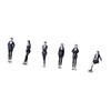 F Fityle 6Pcs 1:64 Sales Girl People Figures Tiny People