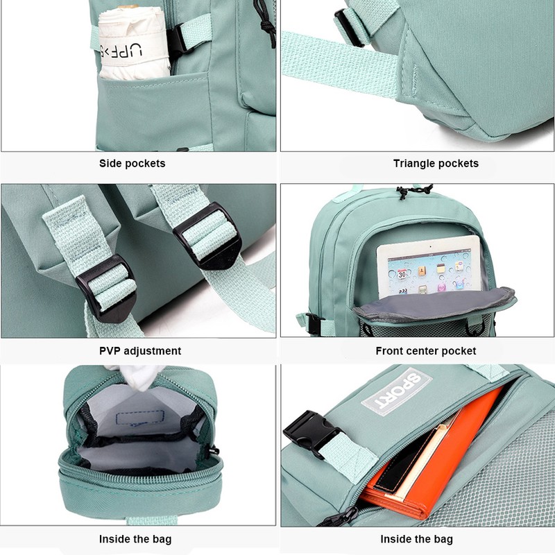 Portable Backpack Camping Travel Bag Large-Capacity Daypack with a Coin