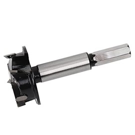 Broca Forstner, Broca Forstner para Taladro, Abridor de Agujeros de 35 Mm de Acero Aleado de 3 Cuchillas con Límite Utilizado en la Instalación de Bisagras, Perforación para Carpintería