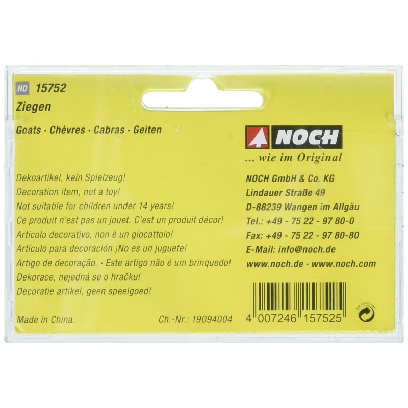 Noch 15752 H0 Figuren Ziegen, Einheitsgröße, Bunt