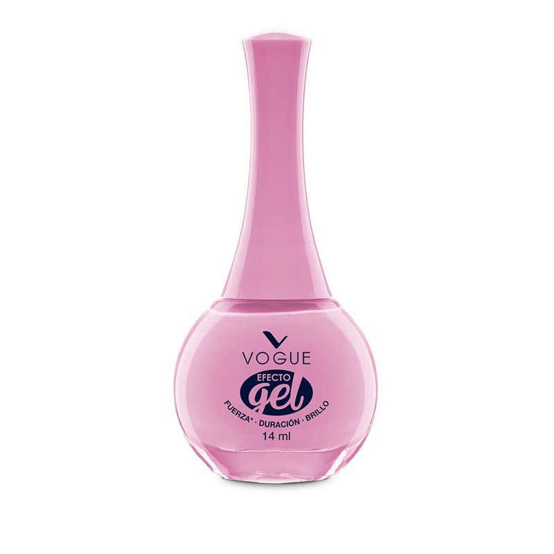 Vogue Esmalte de Unas Efecto Gel, color Rosa Simpatia, 14