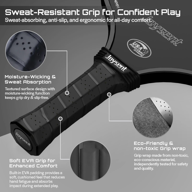 Joysent Pickleball Paddle Racket JT-1 USAPA Approved T300 Carbon Fiber